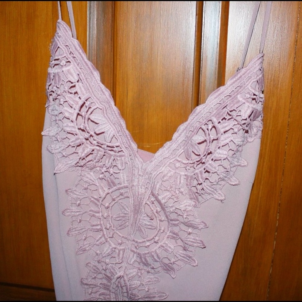 Elegant Lace Trim Pink Top